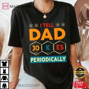 I Tell Dad Jokes Periodically Vintage Fathers Day Women black