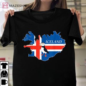 Iceland Bird and Atlantic Puffin Card Unisex shirt 2