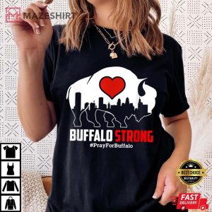 Community Strength Pray Support New York Buffalo Strong Women black