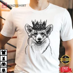 British Corgi Dog Queen Crown Queens Platinum Jubilee Women Man t shirt