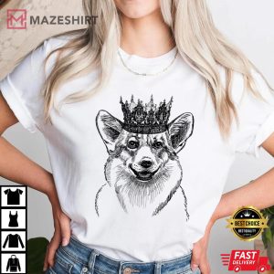 British Corgi Dog Queen Crown Queens Platinum Jubilee Women Women white 1