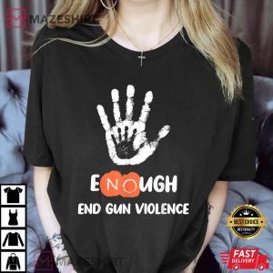 Enough End Gun Violence No Gun Anti Violence No Gun Women black 1