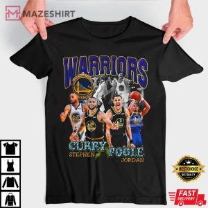 Jordan Poole Shirt Jordan Poole And Stephen Curry Vintage 90s Style TShirt