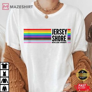 Jersey Shore Roller Derby Pride Women white