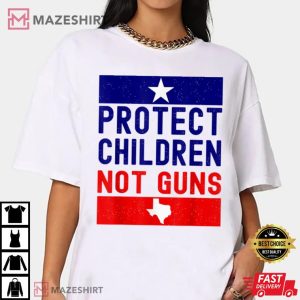Protect Children Not Guns End Guns Violence Texas Flag Women white