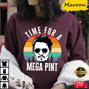 Time For a Mega Pint Shirt Johnny Depp Tee