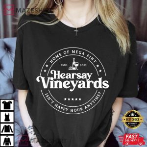 Hearsay Isnt Happy Hour Anytime Mega Pint Funny Women black 2
