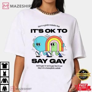 Its Ok To Say Gay Florida LGBT Gay Pride Protect Trans Kids Women white