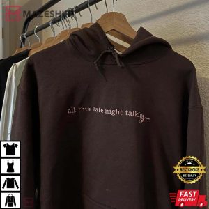 Late Night Talking Embroidered Houz of Styles HS shirt