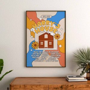 Harrys House Album Print Harry Styles Retro