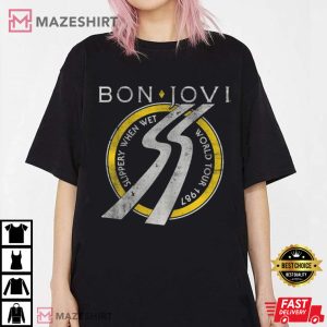 Bon Jovi Slippery When Wet World Tour Unisex Gift TShirt