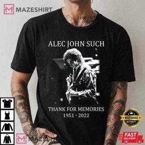 Rip Alec John Such 1951 2022 Bon Jovi Member Thank For Memories Unisex TShirt