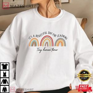 Rainbow Teacher Sweatshirt Teacher Sweater