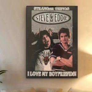 Eddie Munson Poster Stranger Things Hope Your Birthday Is Hellfire Poster Wall Art Print