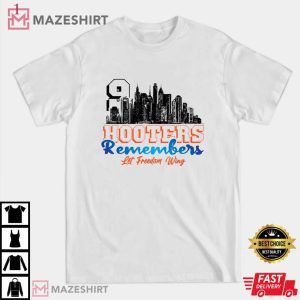 911 Hooters Shirt 911 Hooters Remembers Let Freedom Wing Tee