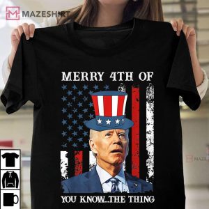 Joe Biden Confused Merry Happy 4th Of You Know...The Thing Unisex shirt 2