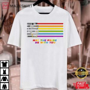 May The Pride Be With You Shirt, LGBTQ Shirt, Pride Month Day, Rainbow T-shirt, Equality Shirt, Pride Star Wars T-shirt