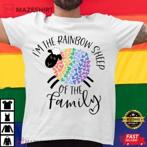 I am the Rainbow Sheep of the Family Funny Pride Shirt