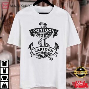 Pontoon Boat Anchor Captain Captoon Unisex white