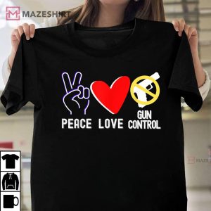 Protect Children Not Guns PEACE LOVE Shirt End Gun Violence Unisex shirt 2