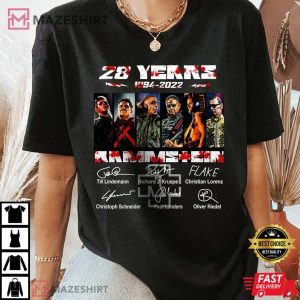 Rammstein 28th Anniversary 1994 2022 Signatures