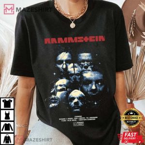 Rammstein Sehnsucht Movie Member Signatures TShirt