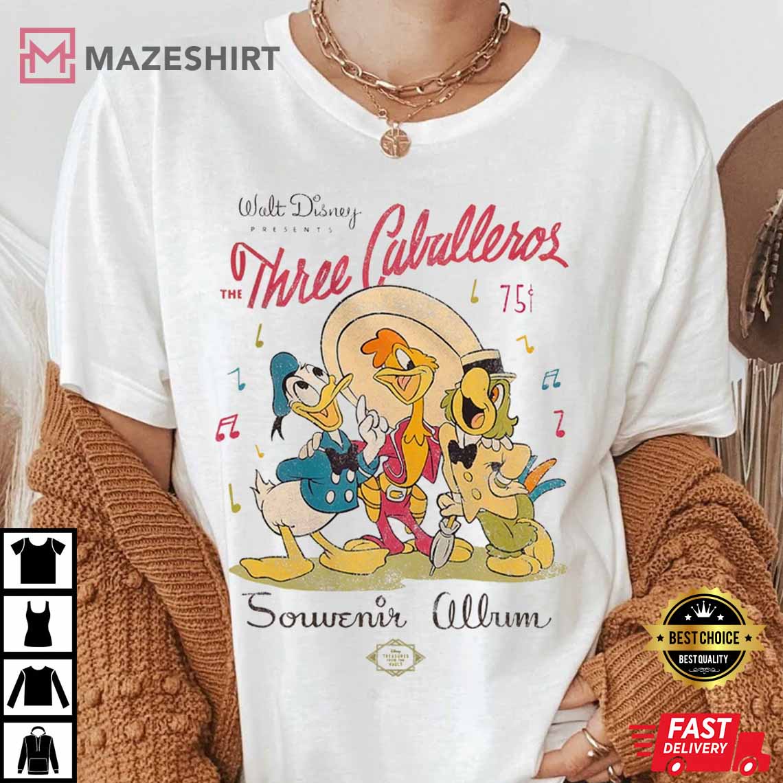 Disney The Three Caballeros Classic T-Shirt Disney The Three Caballeros Classic T-Shirt