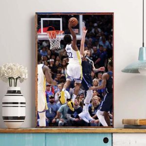 Andrew Wiggins Dunk Over Luka Doncic In Game 3 Canvas Poster
