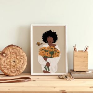 Black art Black woman art African American Art Black Girl Art 2