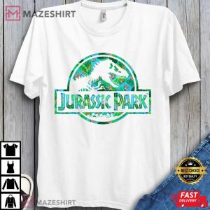 Jurassic Park Tropical Tree Fill Fossil shirt