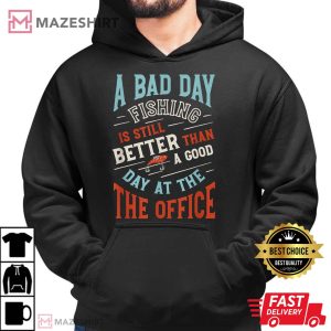 Funny Fishing Design Fisherman Fish Humor Men black hoodie 2 2