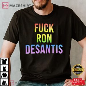 Fuck Ron Desantis Shirt Its Ok To Say Gay Pride Top LGBTQ T Shirt
