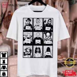 Halloween Mugshots Horror Movie TShirt