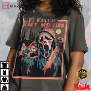 Lets Watch Scary Movie SCREAM Retro Unisex T Shirt