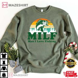 MILF, Man I Love Fishing, Fisherman T-Shirt