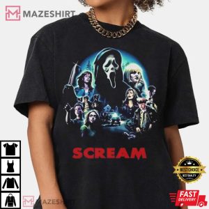 Scream Movie Characters, Horror Halloween Gift T-Shirt