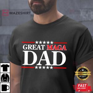 Donald Trump jr fathers day great maga dad Men black t shirt 2 3