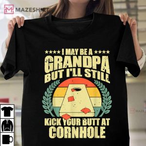 Funny Cornhole Design For Men Grandpa Sack Toss Game Lovers Unisex shirt 2