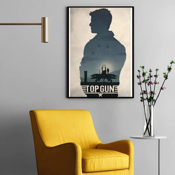 Handdrawn Top Gun Art Work Poster