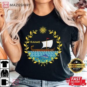 Ancient Greece 1st version Women black t shirt 2