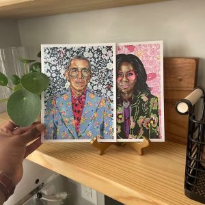 Michelle Michelle Obama Acrylic Painting Poster