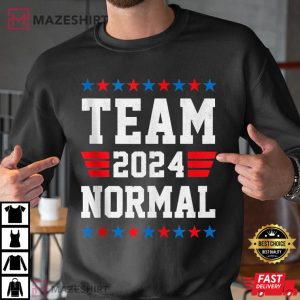 Team Normal 2022 USA America Flag TEAMNORMAL Pro Trump 2024 Men black sweatshirt