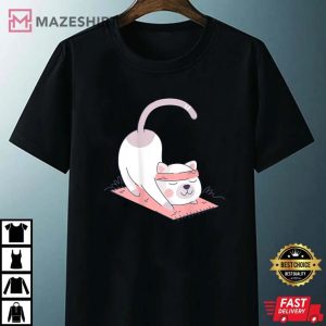 Cat International Yoga Day Unisex black