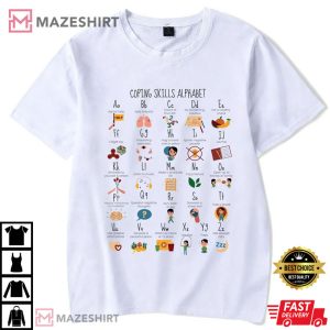 Coping Skills Alphabet Shirt Coping Skills Alphabet Shirt
