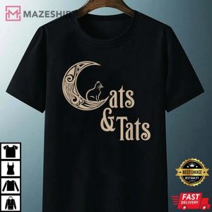 I love Cats and Tattoos Cats and Tats Funny Unisex black