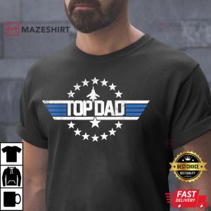 Mens Christmas Birthday Gift for Top Dad Birthday Gun Fathers da Men black t shirt 2 2