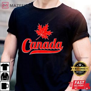 Canadian Maple Leaf Flag Canada Independence Day Men black t shirt 2 1