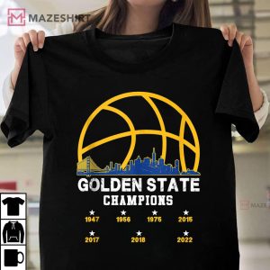 Golden 2022 Basketball for men women warriors Unisex shirt 2