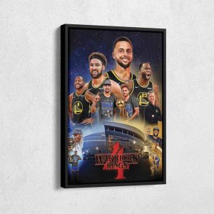 Golden State Warriors Poster 4 Ring NBA Champions