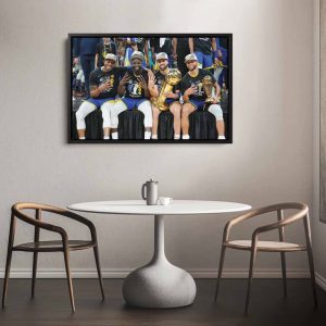 Golden State Warriors Poster 4 time NBA Poster